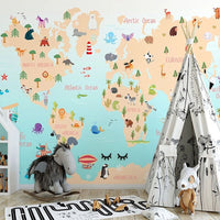 Thumbnail for Wallpaper Papier Peint Carte du Monde | Le Petit Intissé