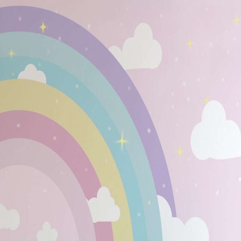 Papier Peint Fille Classique <br/> Arc-en-Ciel