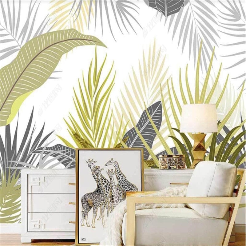 Papier Peint Tropical Kaki | Le Petit Intissé