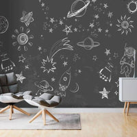 Thumbnail for Papier Peint Espace <br/> Noir Infini