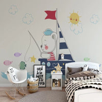 Thumbnail for Papier Peint Pêcheur | Le Petit Intissé