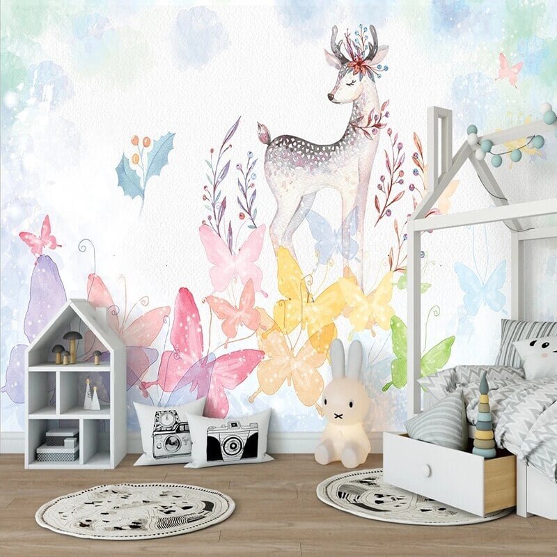 Papier Peint avec des Papillons | Le Petit Intissé