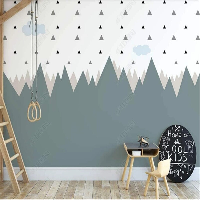 Papier Peint Motif Déco Montagne | Le Petit Intissé