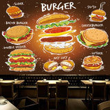 Papier Peint Burger 3D | Le Petit Intissé