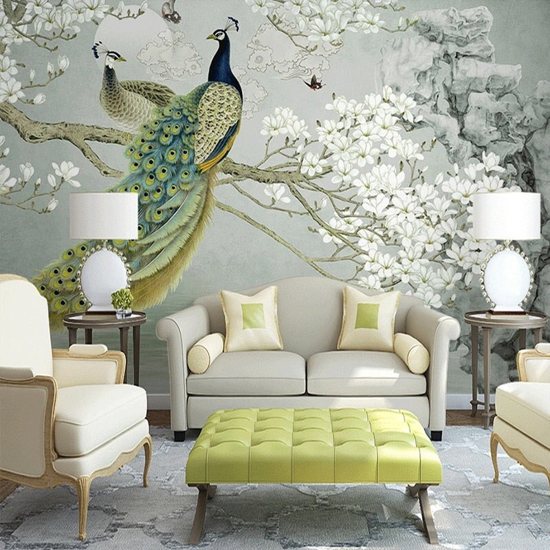 Papier Peint Paon | Le Petit Intissé