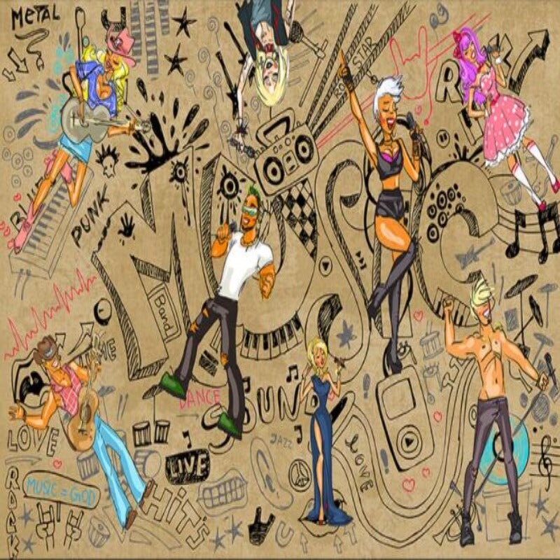 Papier Peint 3D Musique | Le Petit Intissé