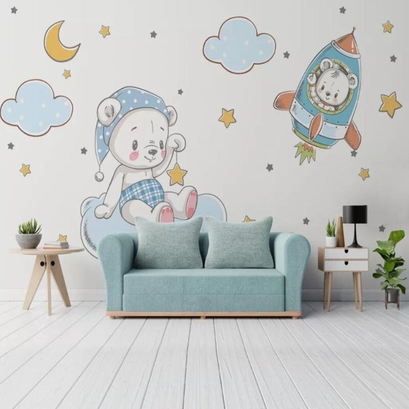 Papier Peint Fresque Chambre Bébé | Le Petit Intissé