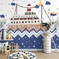 Thumbnail for Papier Peint Panoramique Bateau | Le Petit Intissé