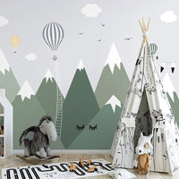 Thumbnail for Papier Peint Montagne Vert | Le Petit Intissé