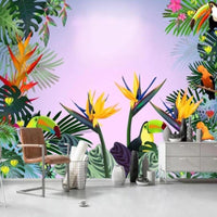 Thumbnail for Papier Peint Tropical Coloré | Le Petit Intissé