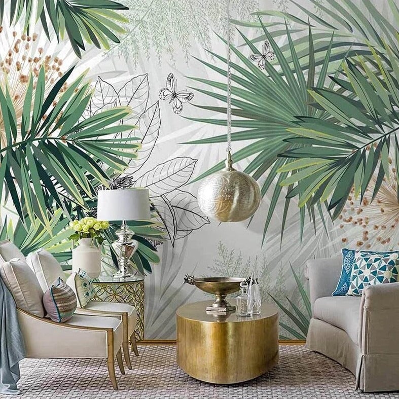 Papier Peint Décor Tropical | Le Petit Intissé