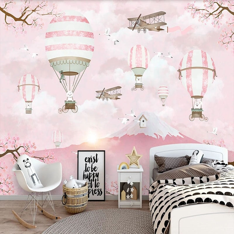 Papier Peint Montagne Rose | Le Petit Intissé