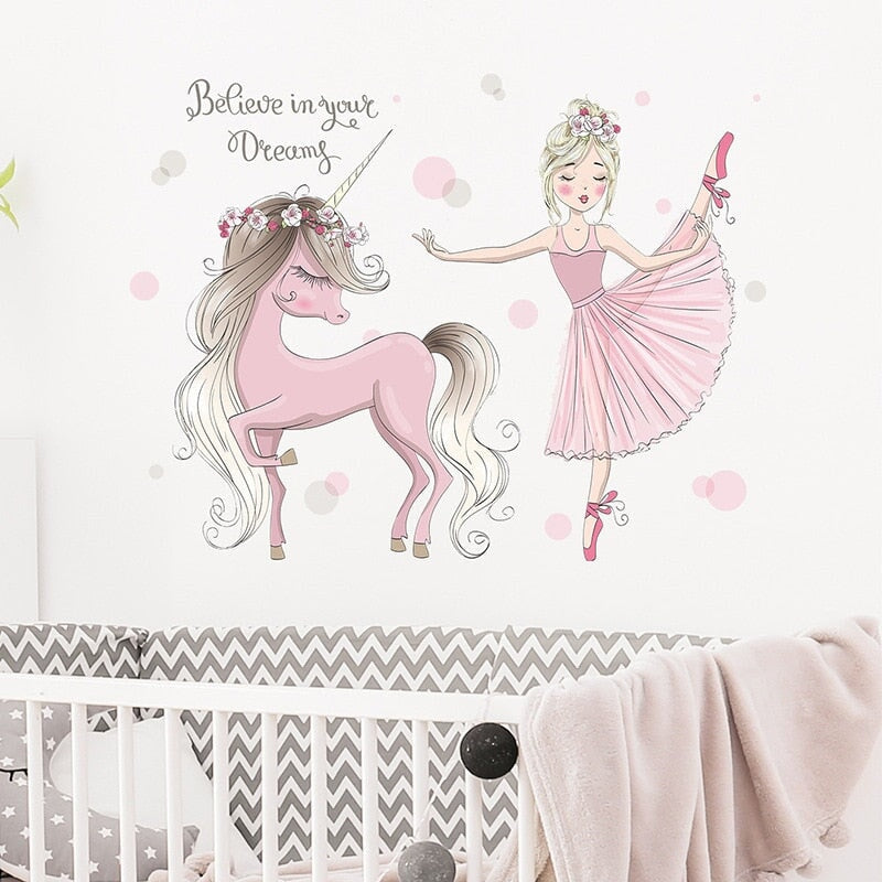 Papier Peint Licorne <br/> Dream It