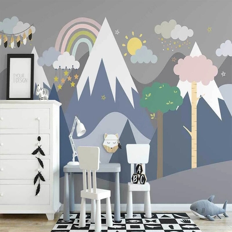 Papier Peint Bébé Bleu | Le Petit Intissé