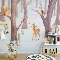 Thumbnail for Papier Peint Forêt et Animaux | Le Petit Intissé
