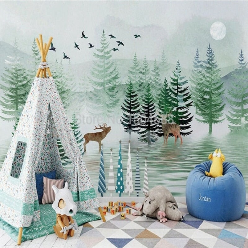 Papier Peint Effet Forêt | Le Petit Intissé