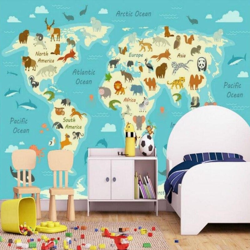 Chambre Carte du Monde | Le Petit Intissé