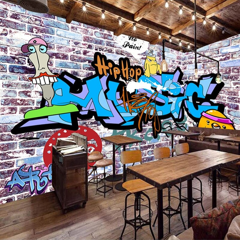 Papier Peint Tag Graffiti | Le Petit Intissé