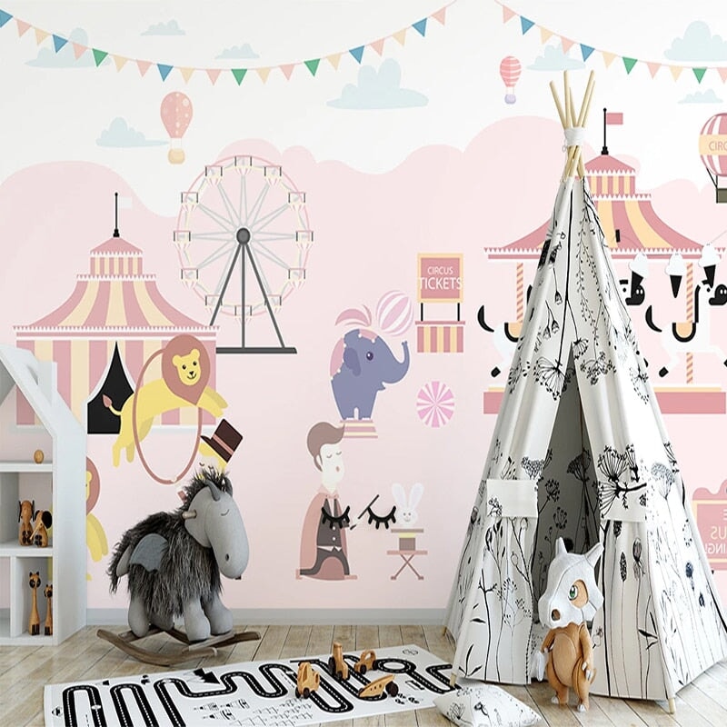 Papier Peint Cheval Fille | Le Petit Intissé