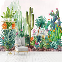 Thumbnail for Papier Peint Cactus Aquarelle | Le Petit Intissé