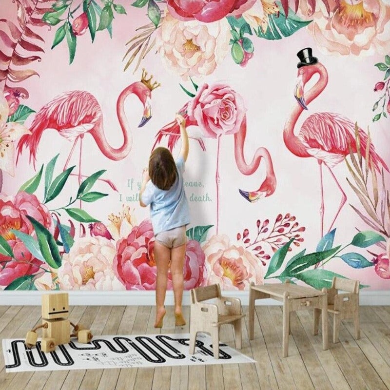 Déco Chambre Fille Flamant Rose | Le Petit Intissé