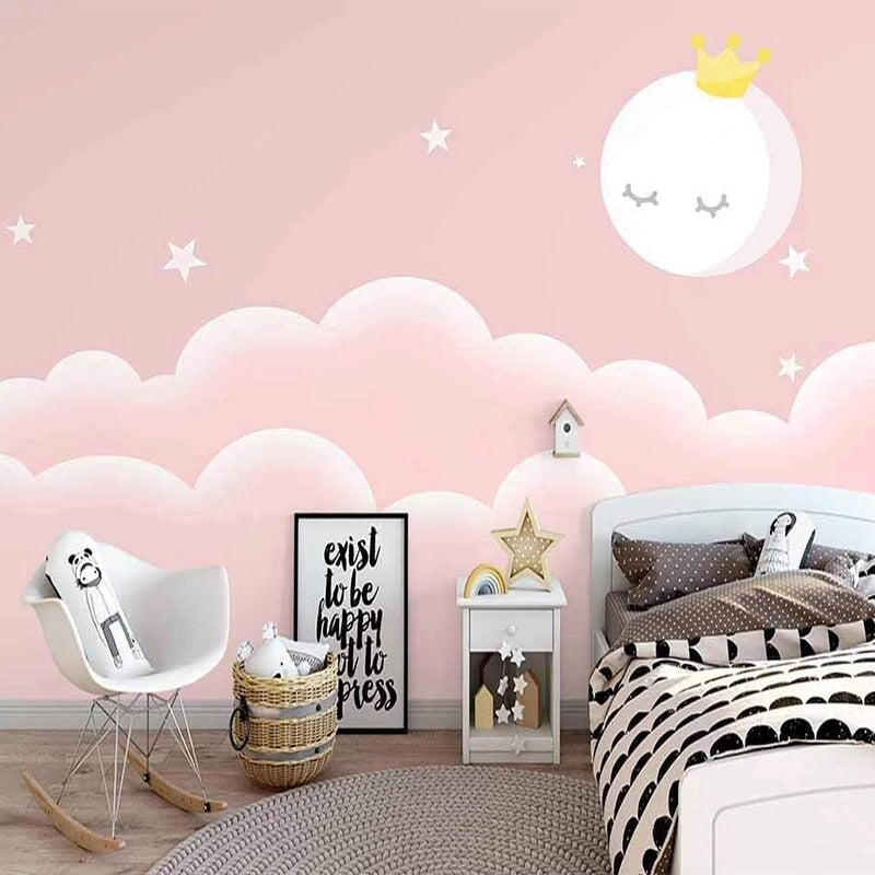 Papier Peint Rose pour Petite Fille | Le Petit Intissé