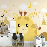 Thumbnail for Papier Peint Avec Girafe | Le Petit Intissé