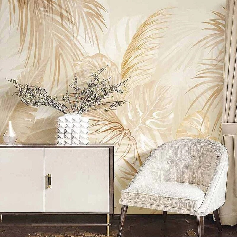 Tapisserie Tropicale Beige | Le Petit Intissé