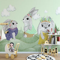 Thumbnail for Papier Peint Animaux <br/> Panoramique Lapin