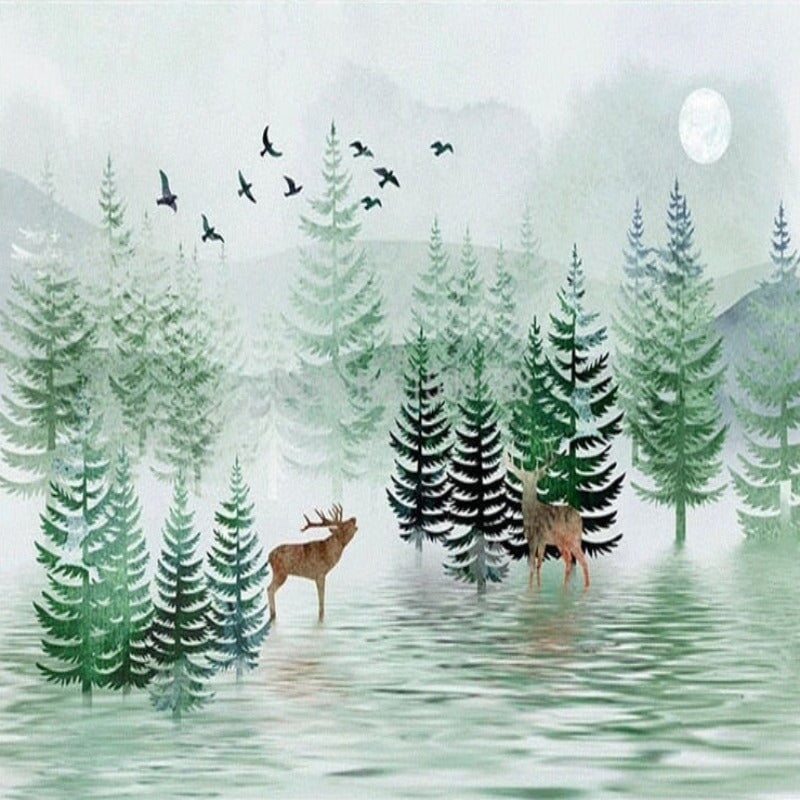 Papier Peint Effet Forêt | Le Petit Intissé