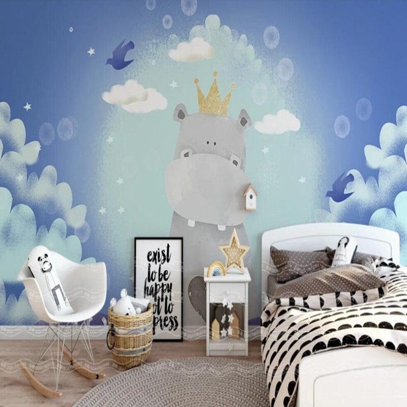 Papier Peint Nuage Chambre Bébé | Le Petit Intissé