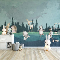 Thumbnail for Papier Peint Vert Animaux | Le Petit Intissé