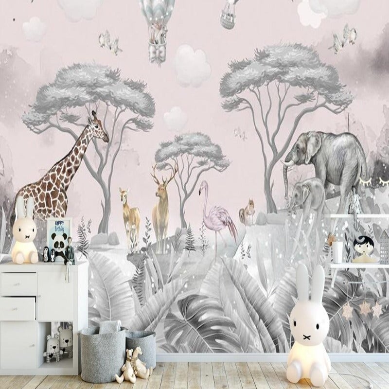 Papier Peint Animaux Fille | Le Petit Intissé