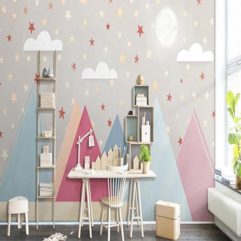 Papier Peint Pluie d'Etoiles | Le Petit Intissé