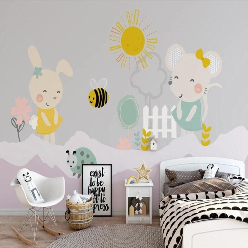 Joli Papier Peint Fille | Le Petit Intissé