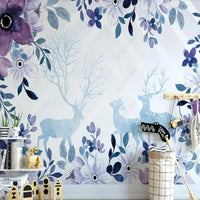 Thumbnail for Papier Peint Fleur Violet | Le Petit Intissé