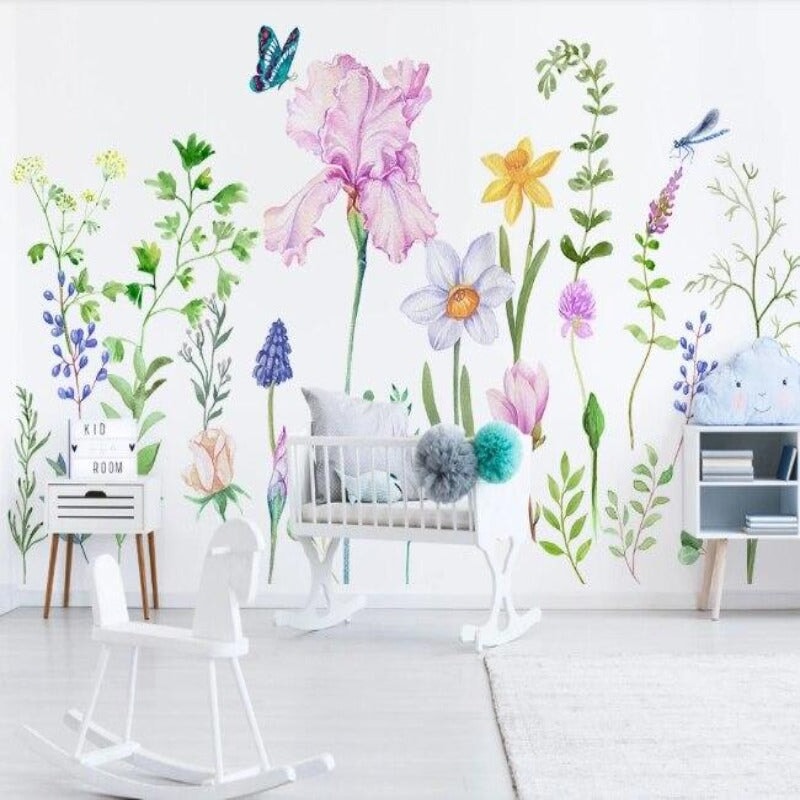 Papier Peint Fleur Moderne | Le Petit Intissé