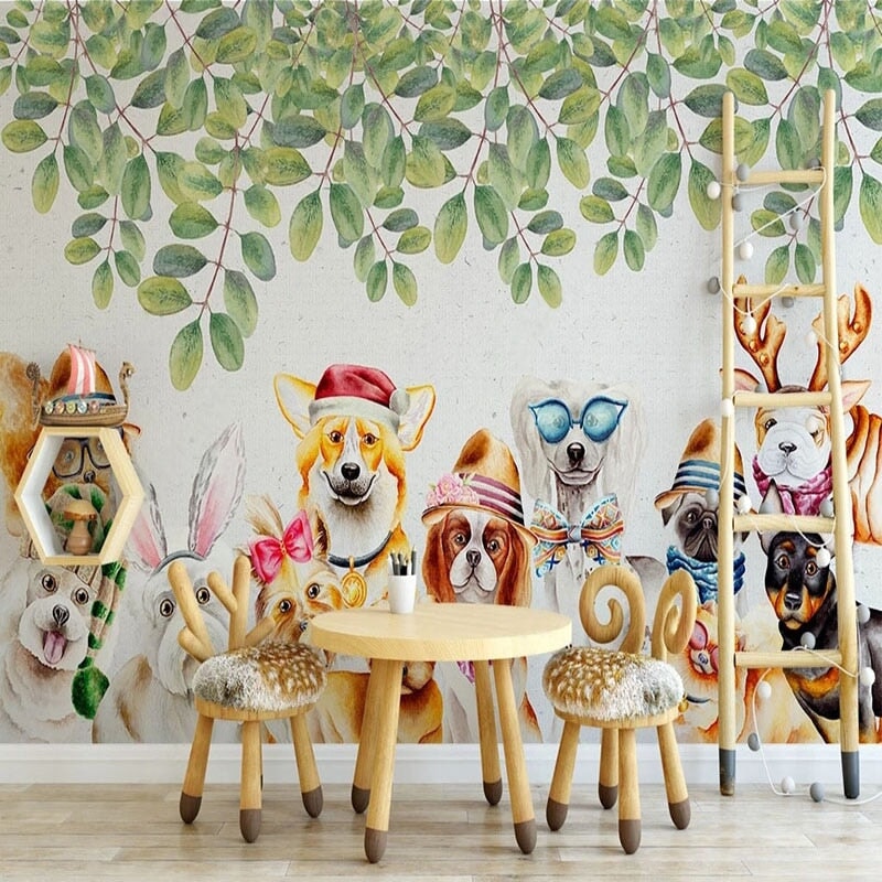 Papier Peint Panoramique Chien | Le Petit Intissé