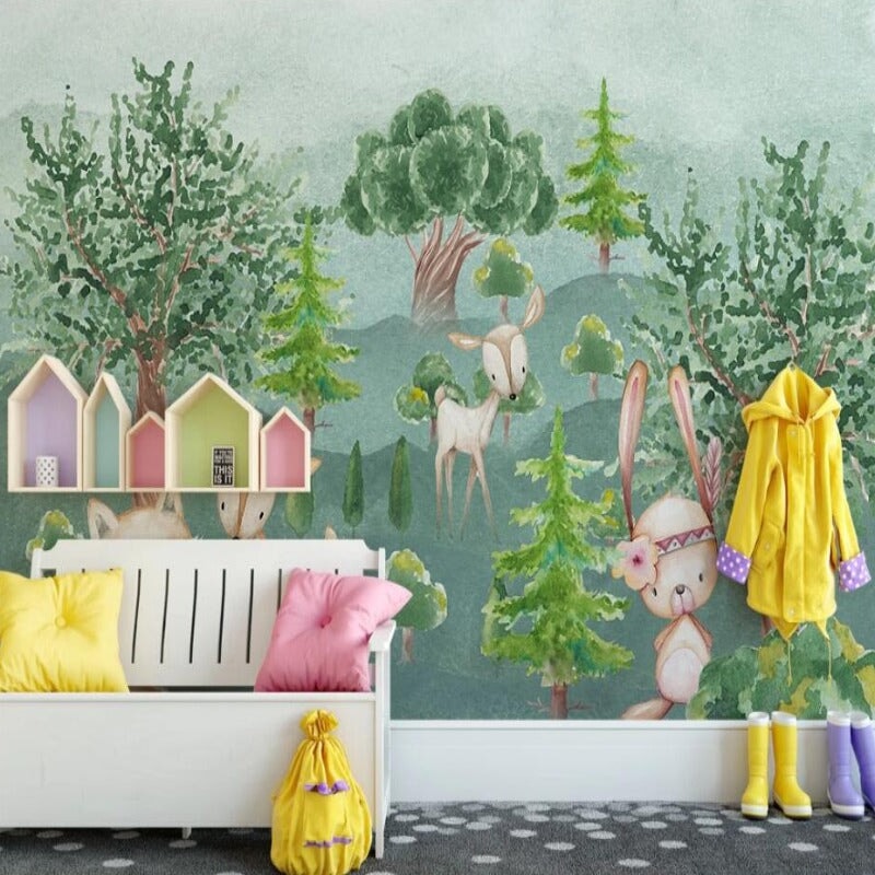 Papier Peint Forêt Chambre Bébé | Le Petit Intissé