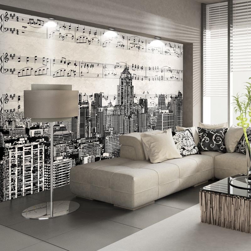 Papier Peint Musique Partition | Le Petit Intissé