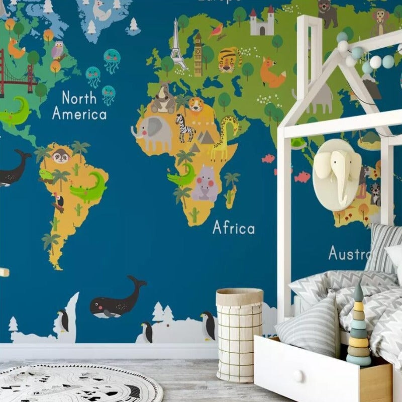 Tapisserie Mappemonde | Le Petit Intissé