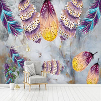 Thumbnail for Papier Peint Mural Plume | Le Petit Intissé