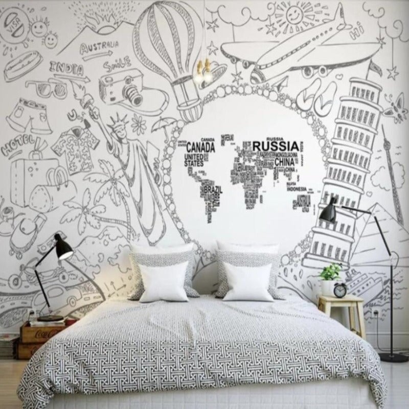 Papier Peint Intissé Voyage | Le Petit Intissé