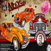 Thumbnail for Papier Peint Déco Murale Voiture Vintage | Le Petit Intissé