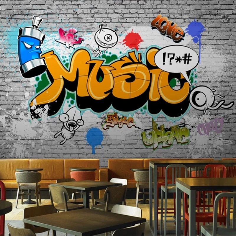 Papier Peint Graffiti Taille Personnalisée | Le Petit Intissé