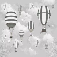 Thumbnail for Papier Peint Bébé Classique <br/> Gris et Ciel