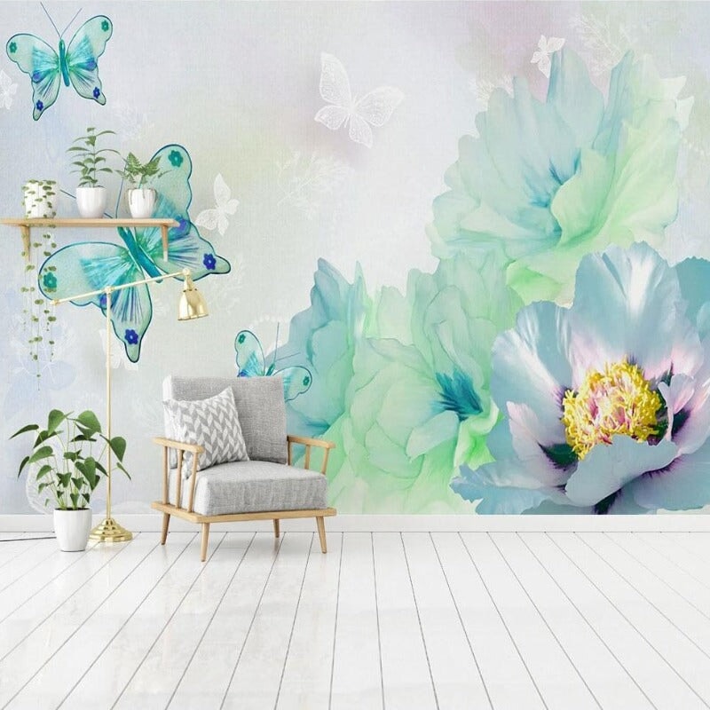 Papier Peint Fleur Aquarelle | Le Petit Intissé