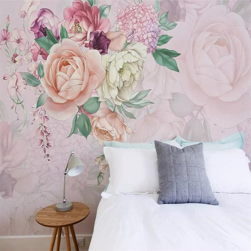 Papier Peint Fleurs Panoramique | Le Petit Intissé