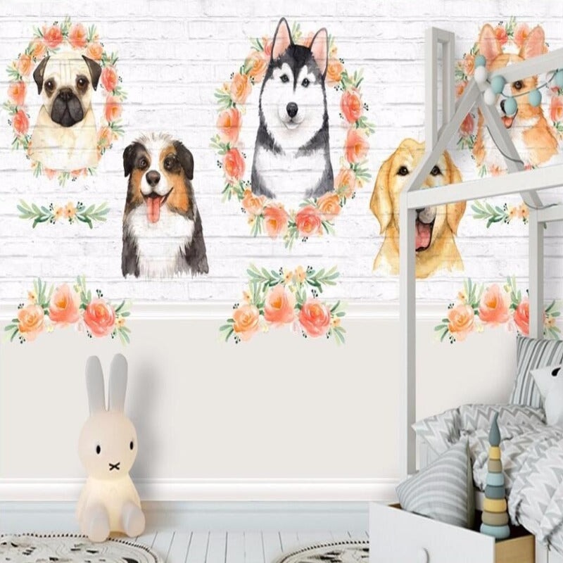 Papier Peint Portrait Chien | Le Petit Intissé