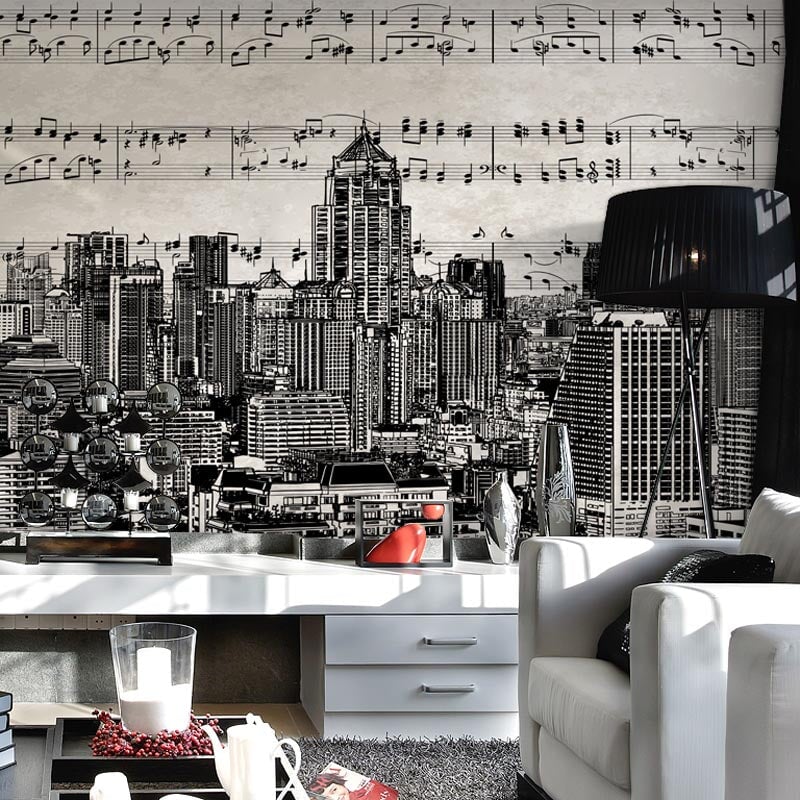 Papier Peint Musique Partition | Le Petit Intissé